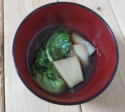 あけぼのマジックさん☺️
家のロメインレタスと大根収穫したので、朝食にお味噌汁作りました☘️ヘルシーでとてもおいしかったです♥レポ、ありがとうございます⤴️