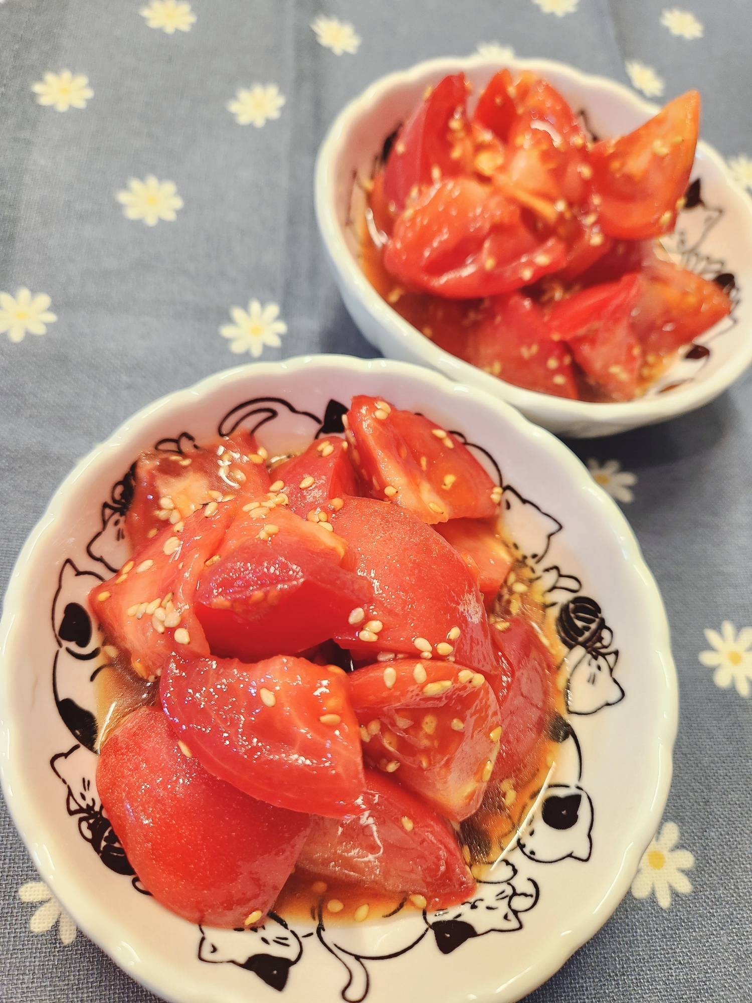 【おつまみ】トマトの香味だれサラダ