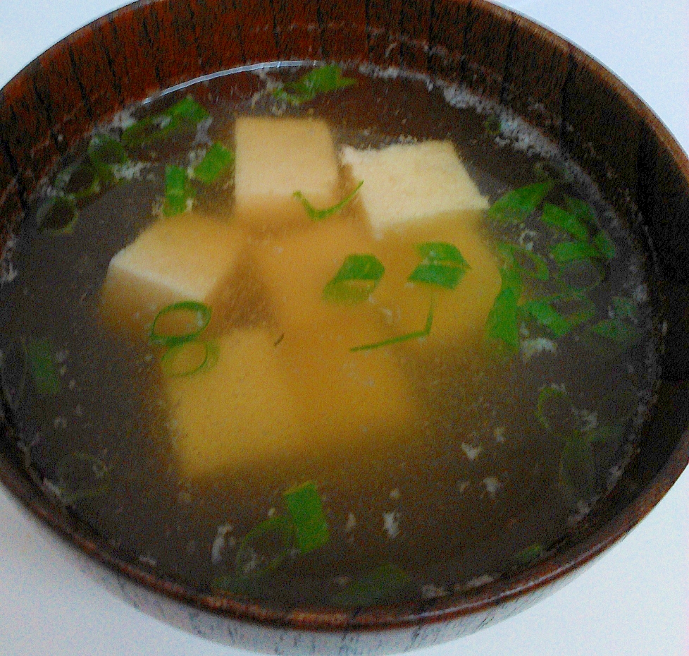 高野豆腐で☆お吸い物