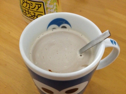 生姜にはちみつも合いますね。温まる一杯でした。美味しかったです。