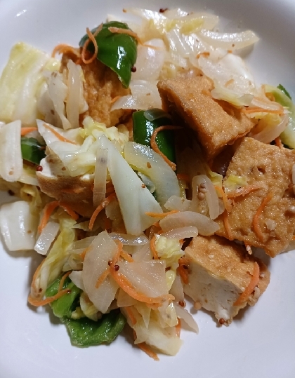厚揚げの野菜炒め♪