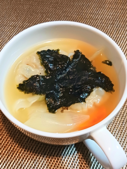 簡単！美味しい！佐賀海苔の餃子スープ