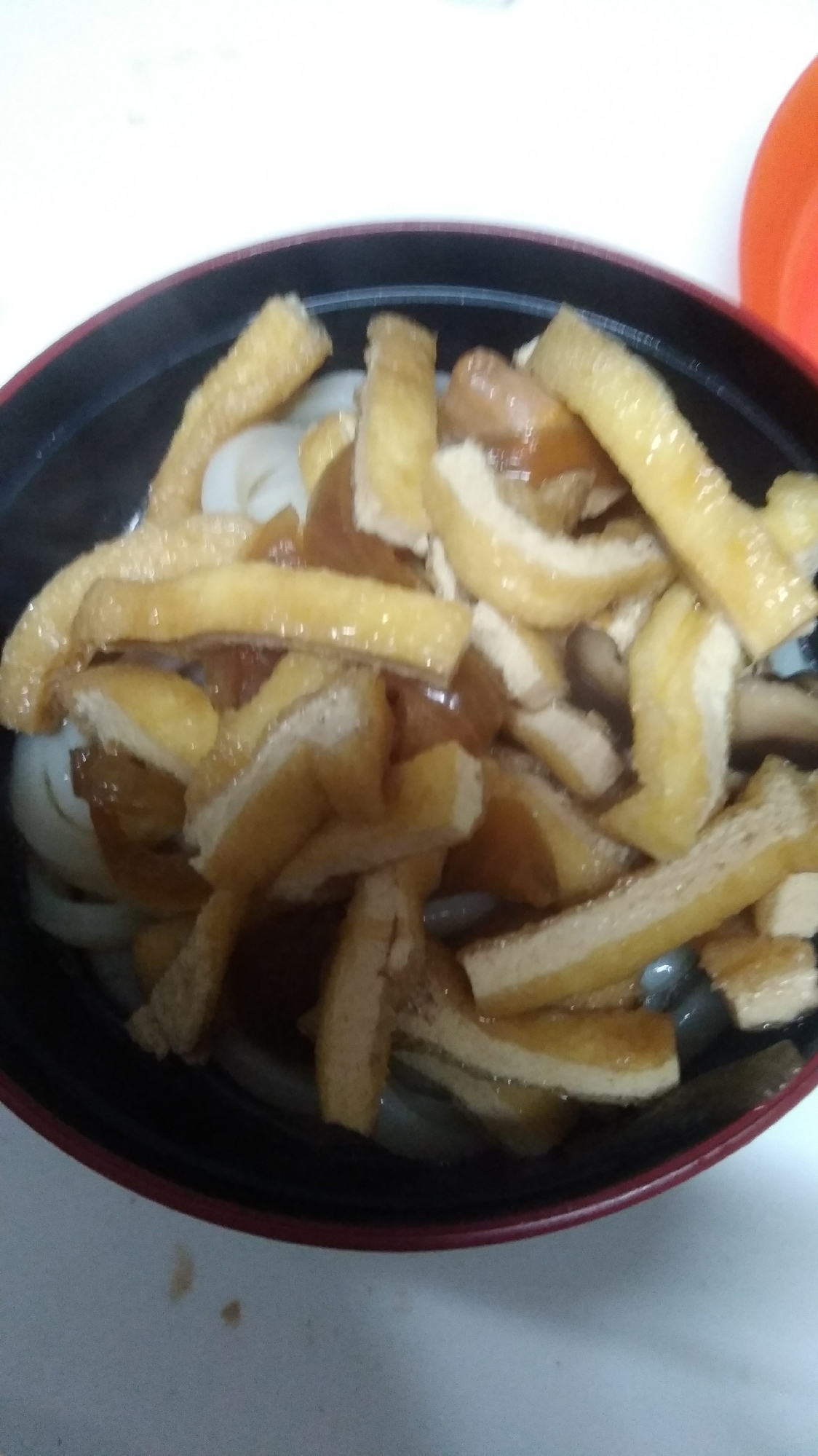 油揚げの冷やうどん