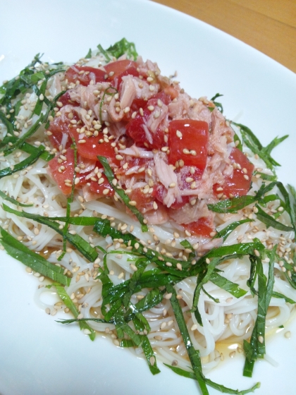 色鮮やかで、いつもとは違う気分で素麺を食べる事ができました♪
とてもおいしかったです♪(o≧∇≦)o♪
ステキレシピをありがとうございま～す(人´∀｀o)