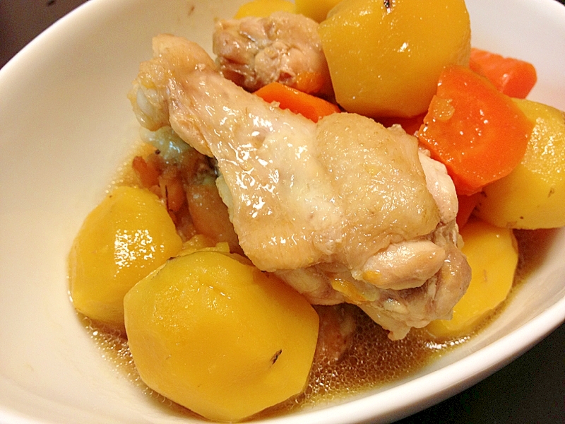 圧力鍋で手羽元の甘辛煮