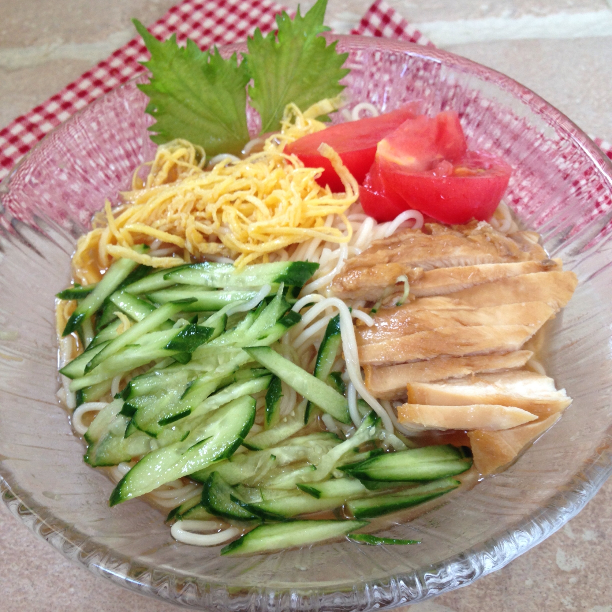 冷やし中華風そうめん♪