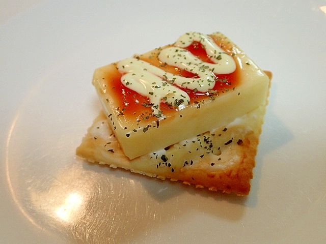 クリームチーズとベビーチーズの焼きクラッカー レシピ 作り方 By ぷ みぃまま 楽天レシピ