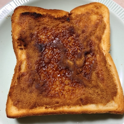 朝食に簡単☆はちみつきな粉トースト