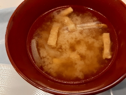 簡単油揚げのみそ汁