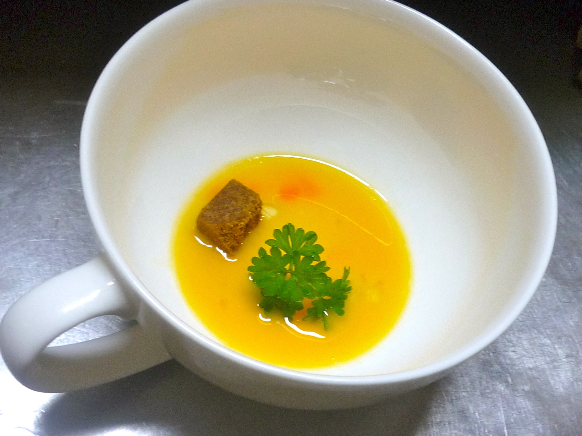 簡単カップにそのまま　かき卵スープ　