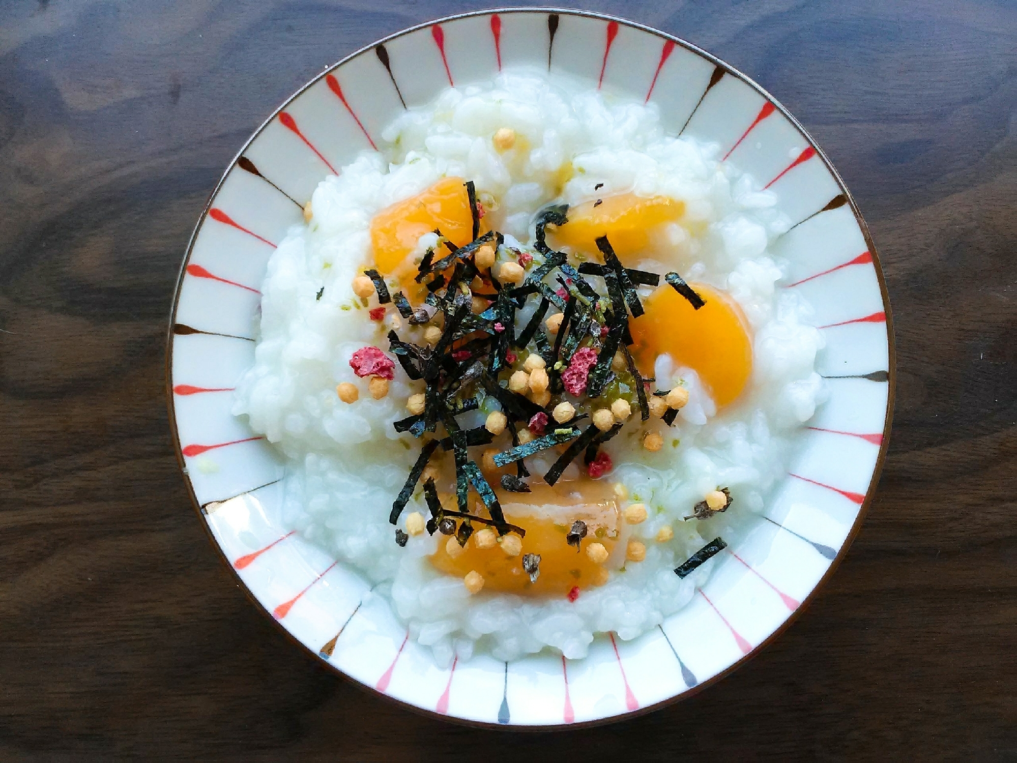 薩摩芋と梅茶づけのお粥