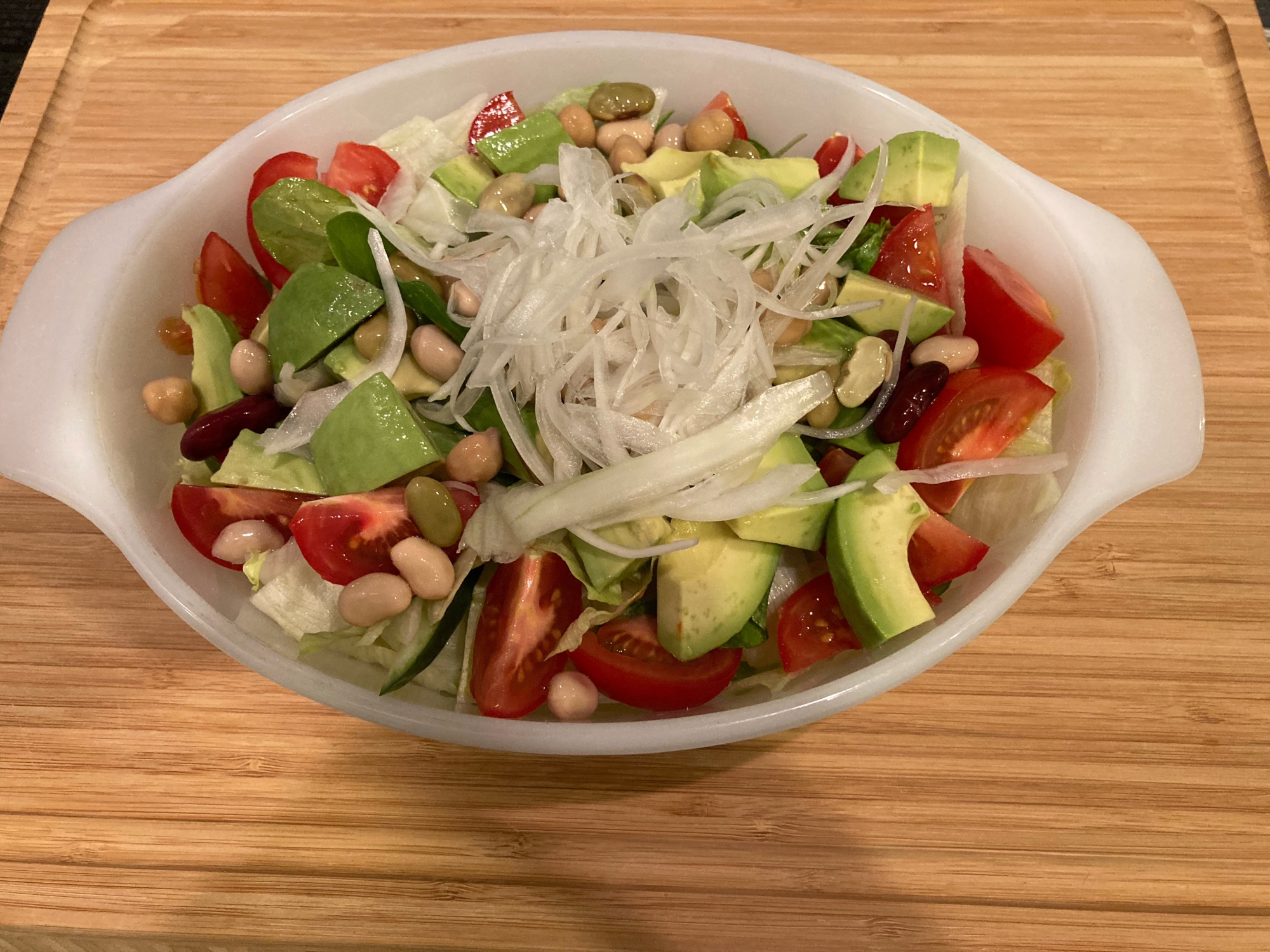 豆とアボカドのごちそうサラダ レシピ 作り方 By おかめのモカ 楽天レシピ