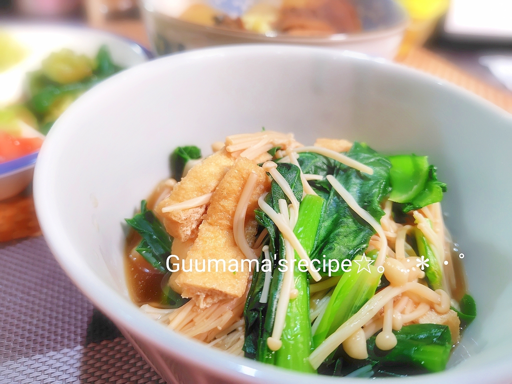 サッと煮るだけ♡栄養満点♡小松菜とえのきの煮浸し