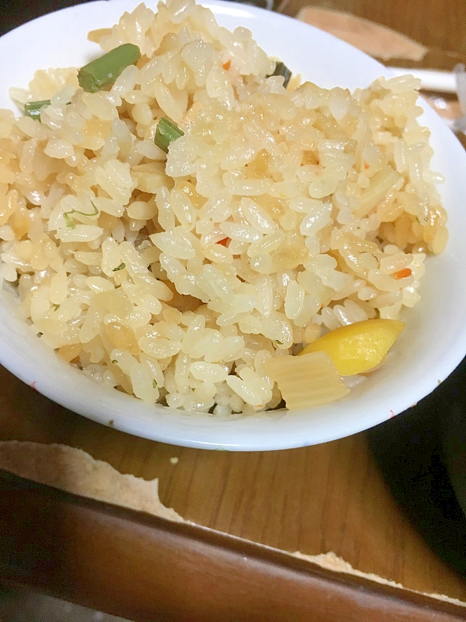 山菜と栗の炊き込みご飯