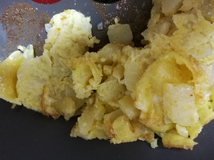 卵を白身も入れて作りました！