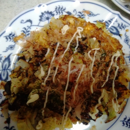 生姜風味☆キャベツだけのお好み焼き風