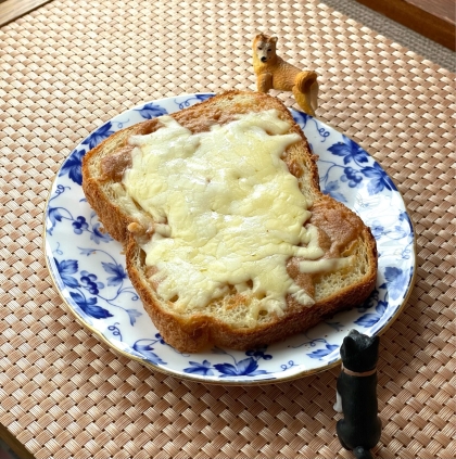 きな粉チーズトースト