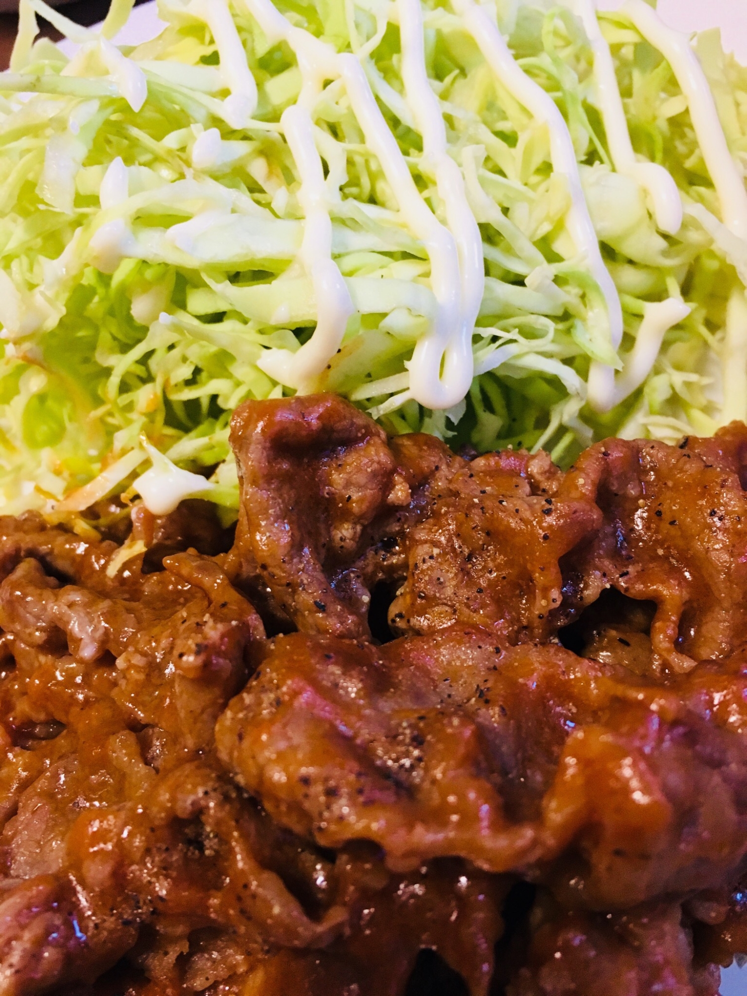 牛肉のケチャップ炒め