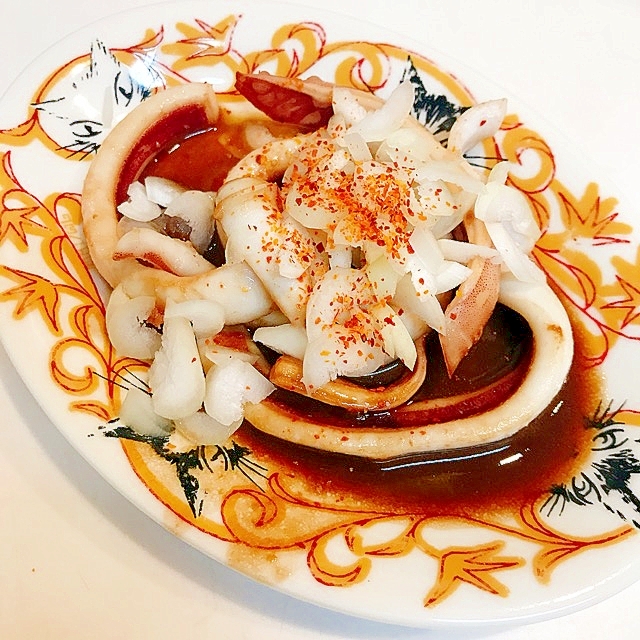 冷凍を使えば簡単すぐ出来る 美味しいイカの香酢焼き レシピ 作り方 By えだ豆カシューナッツ 楽天レシピ