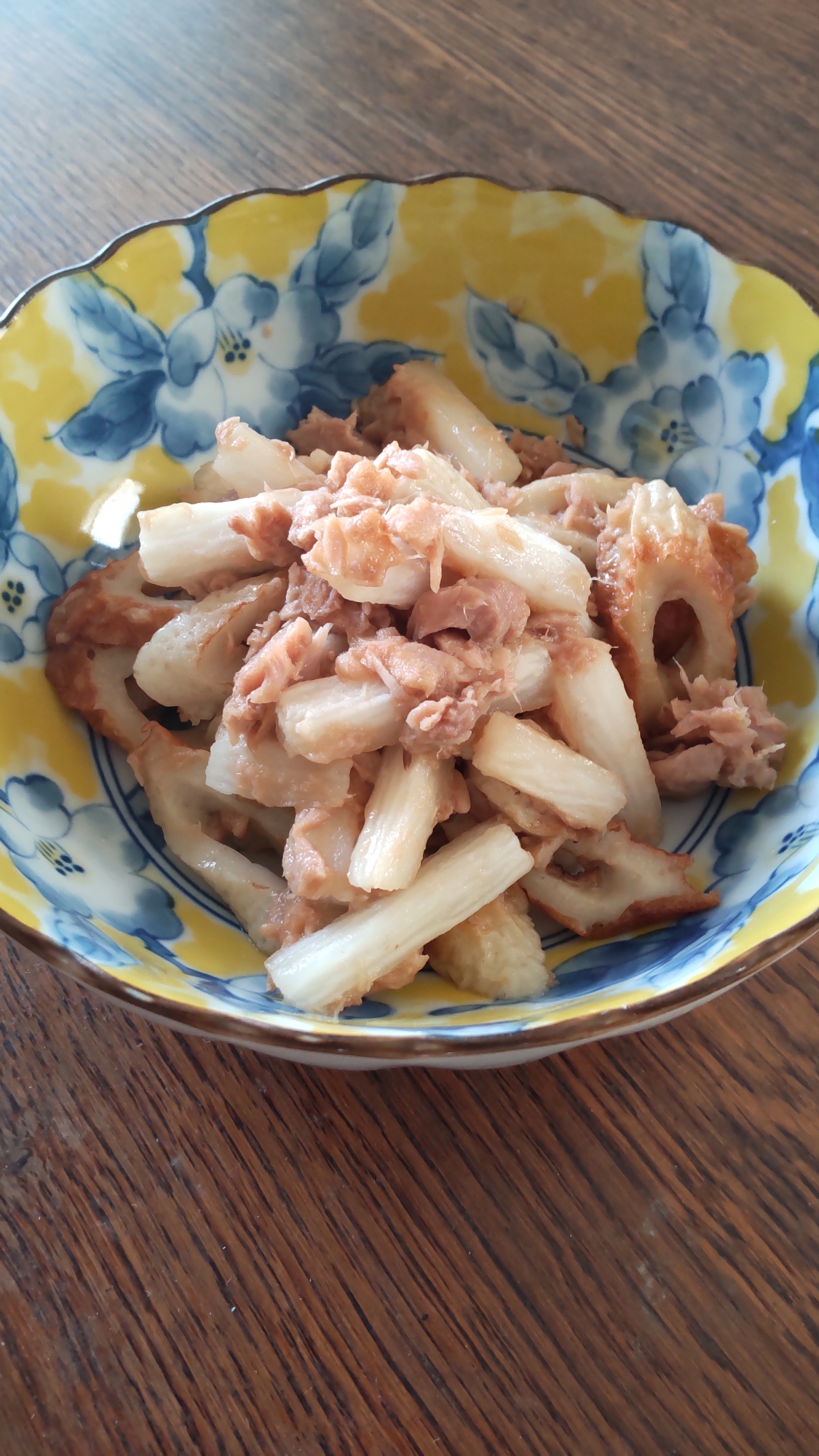 長芋とちくわとツナのぽん酢炒め☆