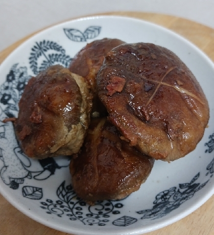 鶏ひき肉で椎茸の肉詰め