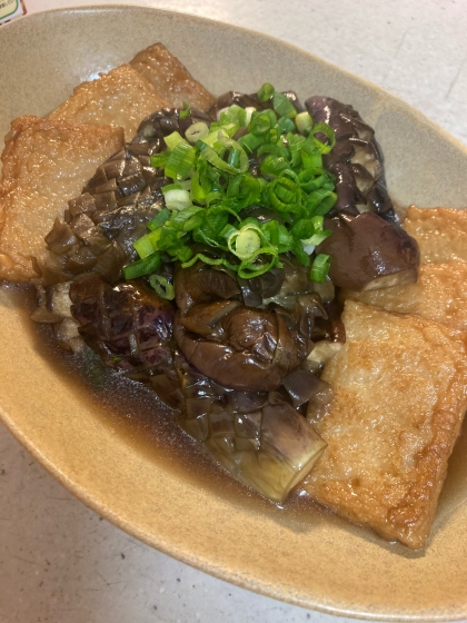 なすとろりん♡味しみしみ♡なすとさつま揚げの煮浸し