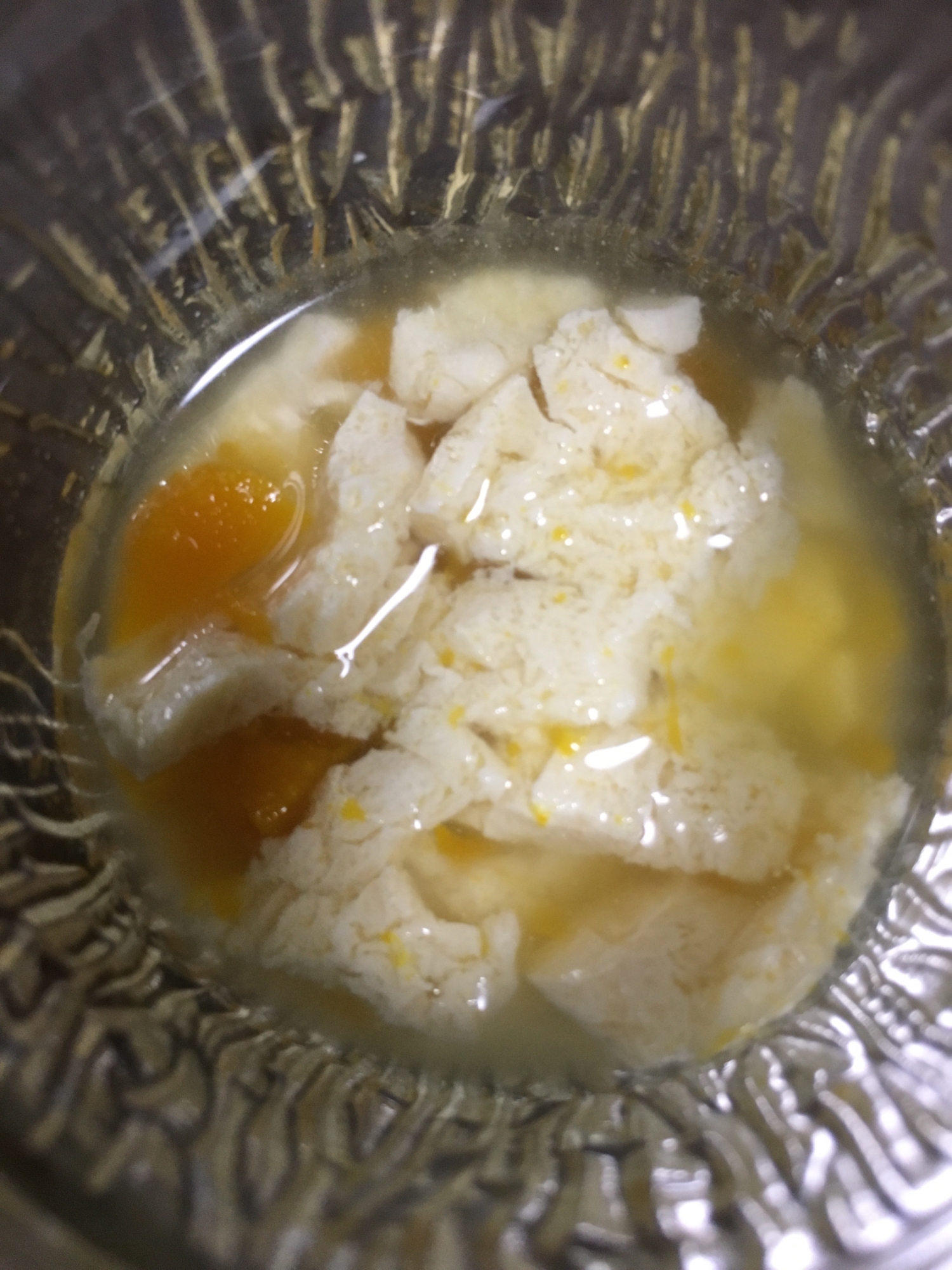 ⁑離乳食 モグモグ期⁑豆腐とかぼちゃの煮物