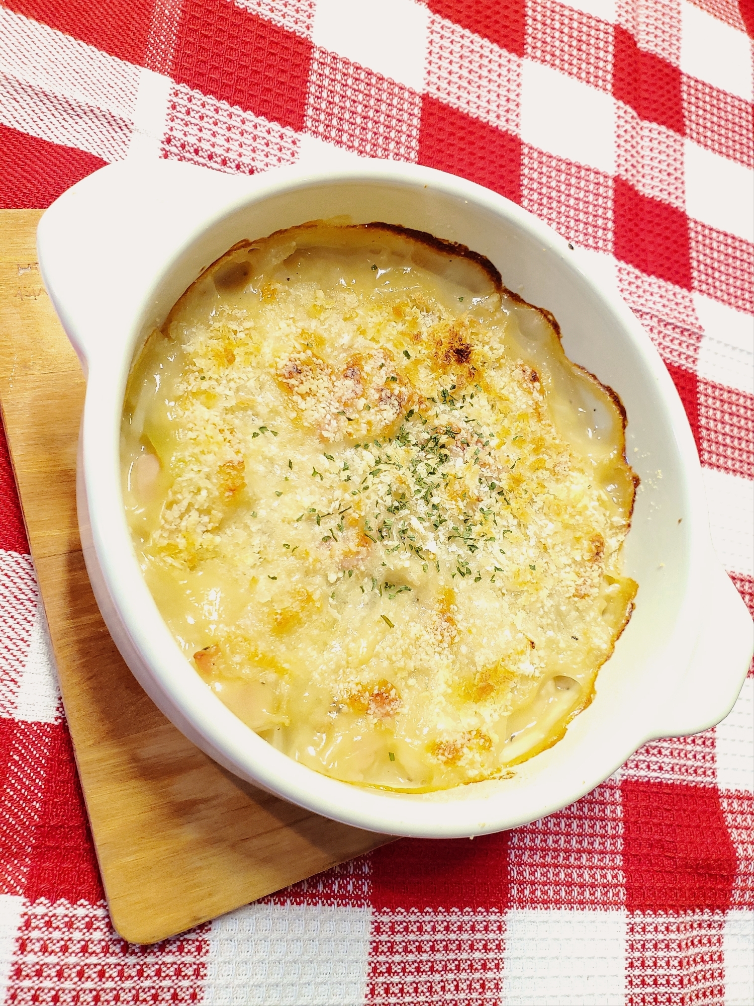 【幼児食】豆腐とじゃがいものグラタン