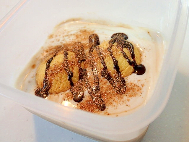 バタークッキーのチョコ・シナモン・珈琲ヨーグルト