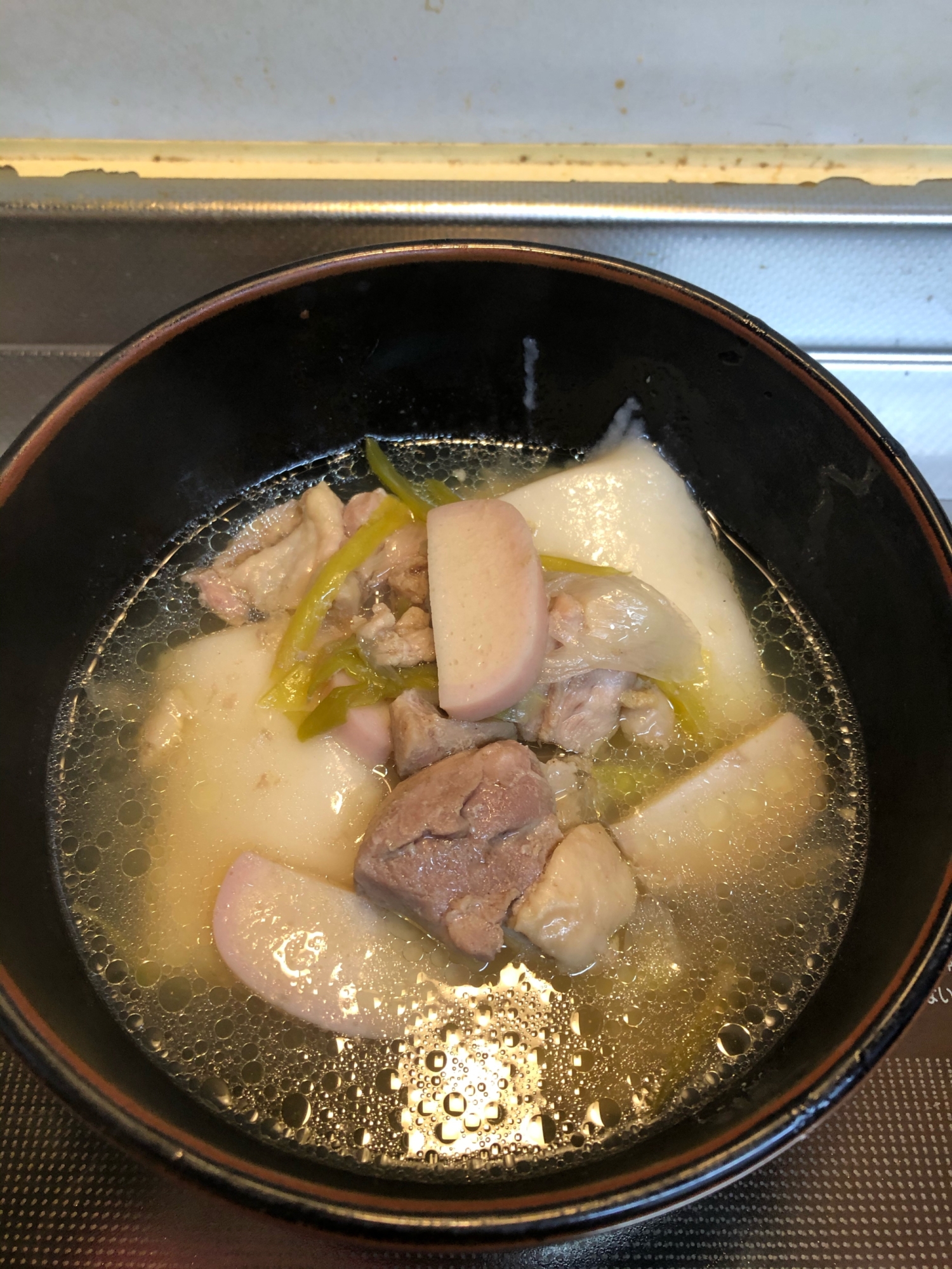 ほろほろ鶏肉のシンプル♪お雑煮^_^