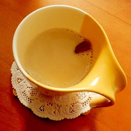 ４分！+生姜&シナモン❤緑茶のチャイ♪（芽茶使用）
