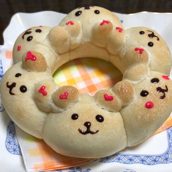 意外と簡単 くまのちぎりパン レシピ 作り方 By 善ちゃん 楽天レシピ 意外と簡単 くまのちぎりパン レシピ 作り方 By 善ちゃん 楽天レシピ