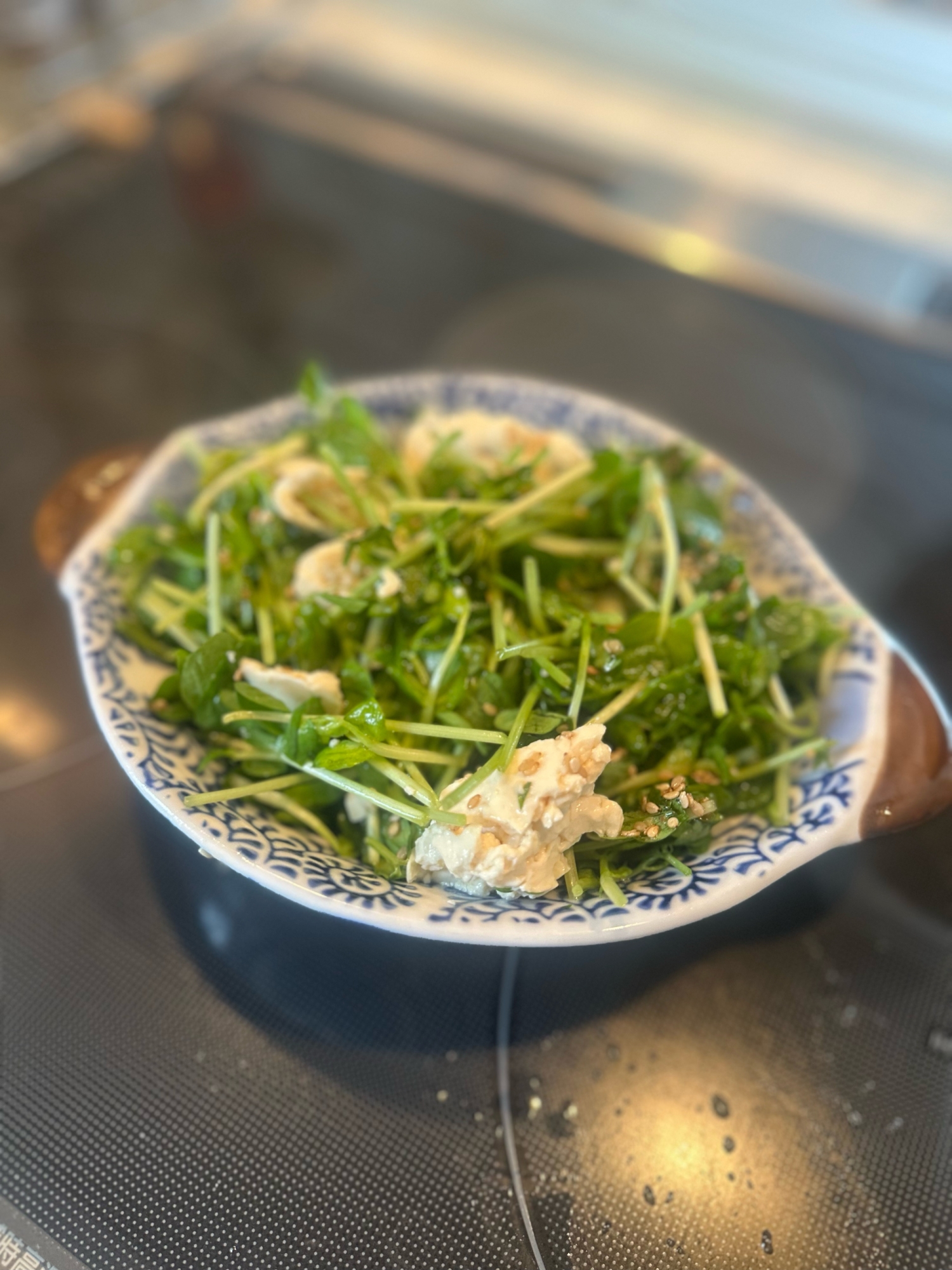 カイワレと豆腐のサラダ♡