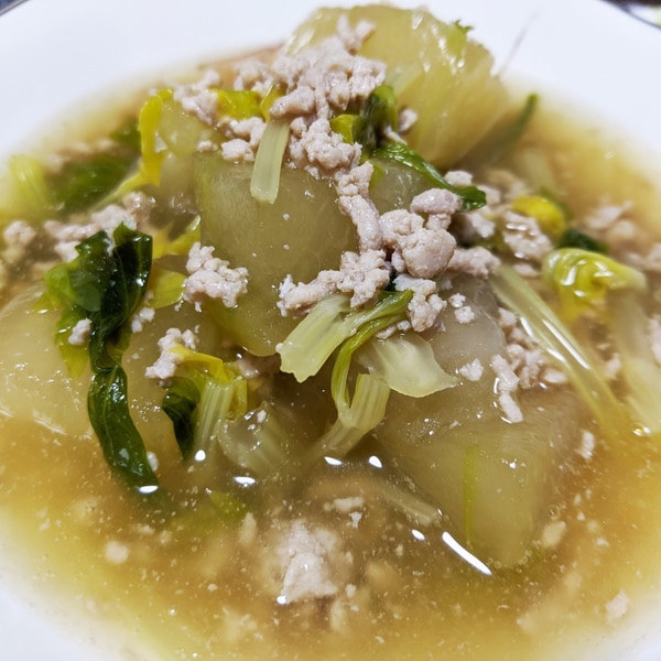 セロリの葉活用 冬瓜とセロリのそぼろ煮 レシピ 作り方 By ひーこ食堂 楽天レシピ セロリの葉活用 冬瓜とセロリのそぼろ煮 レシピ 作り方 By ひーこ食堂 楽天レシピ