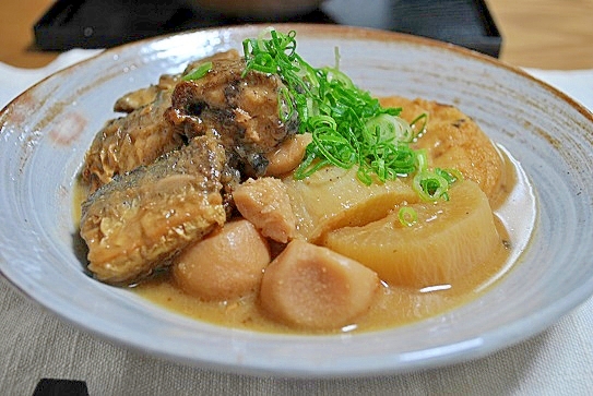 秋刀魚と里芋の味噌煮