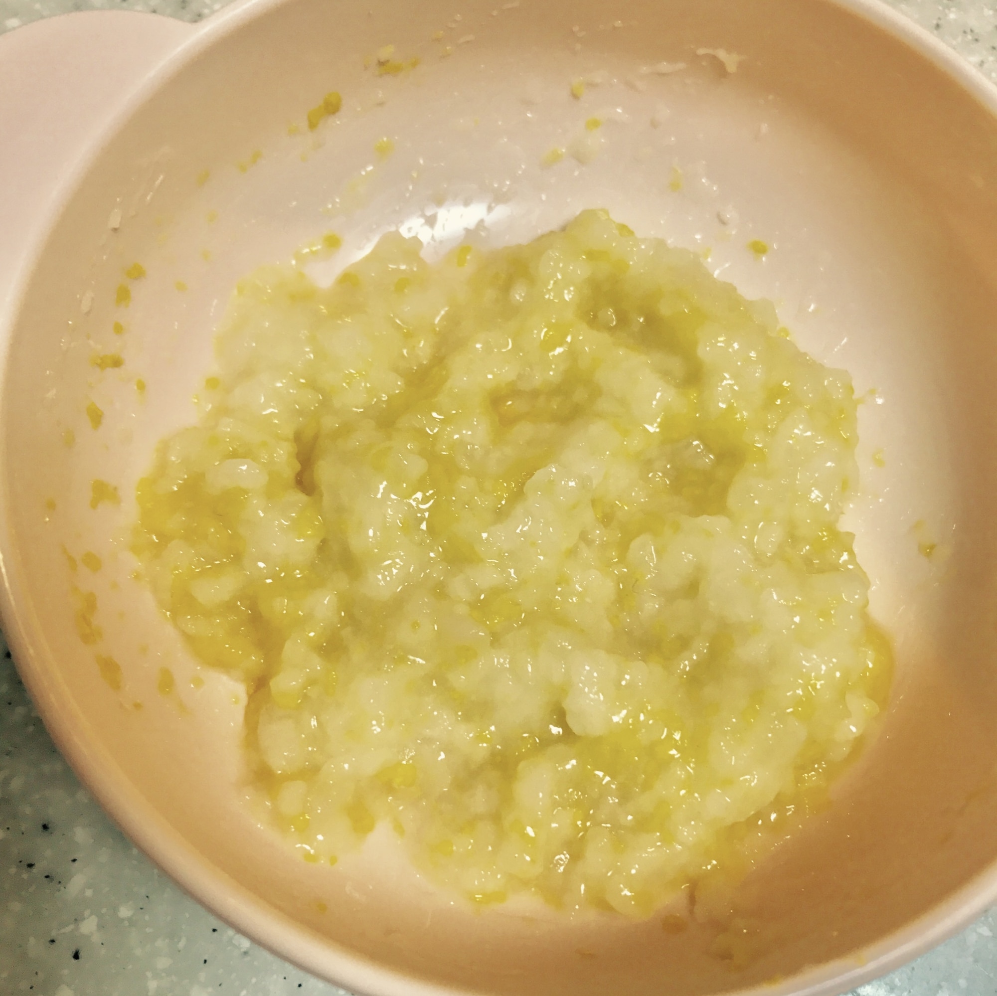 素材の味を生かす離乳食 れんこんとコーンのおかゆ レシピ 作り方 By 魅茶子 楽天レシピ