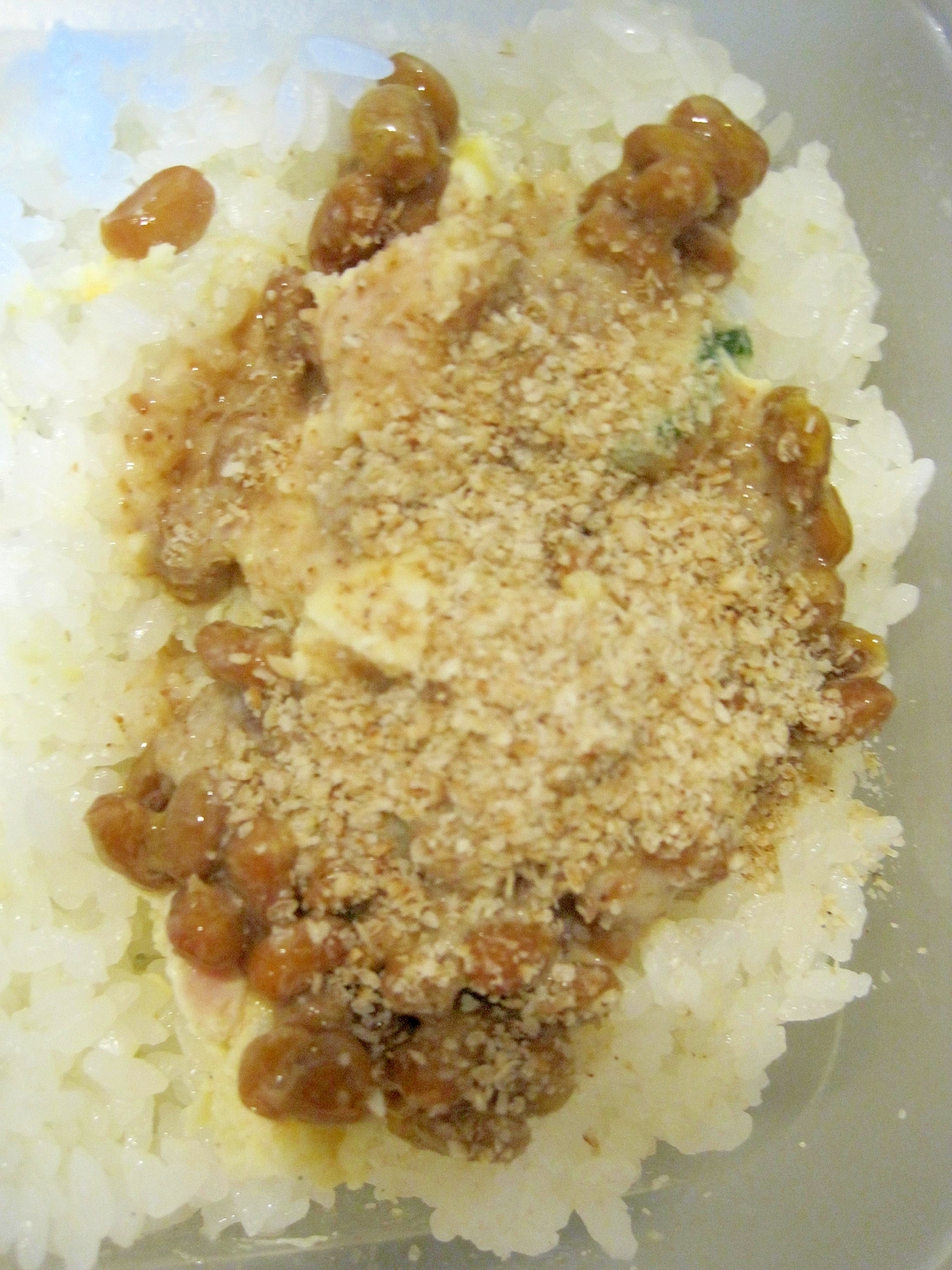納豆ポテトサラダご飯