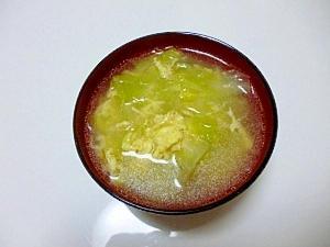 蟹とキャベツの中華スープ