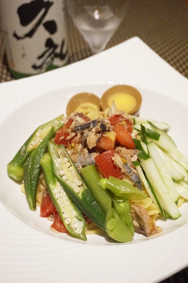 【高知食材】生節オイル漬けの絡み冷やし麺