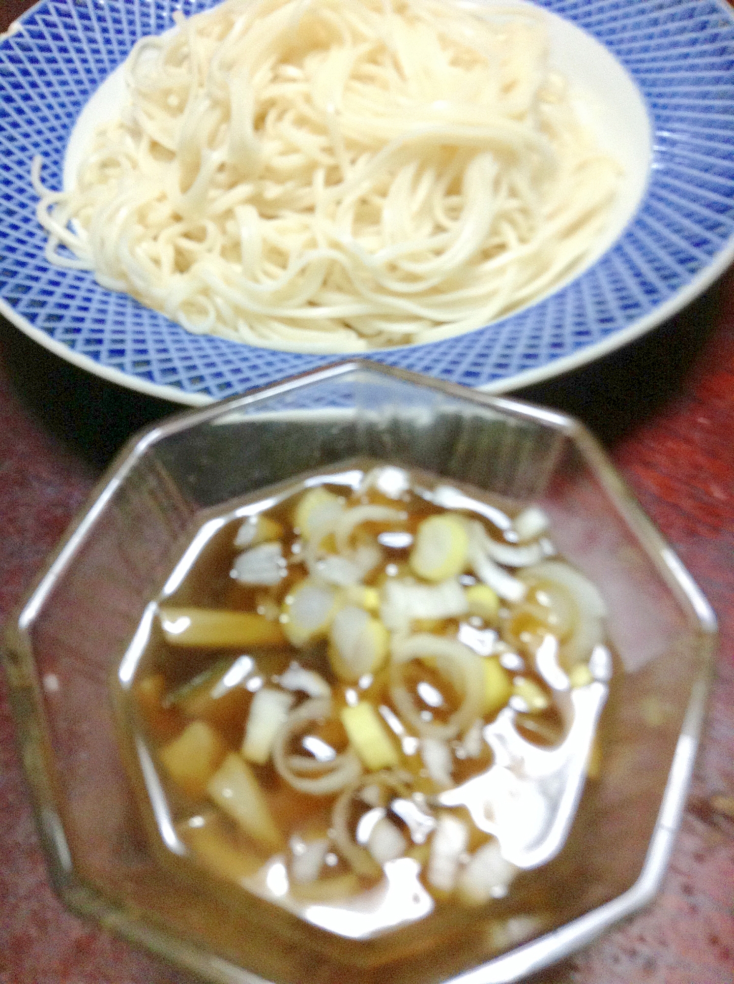 ナスとしめじと揚げのそうめん【今日の献立】