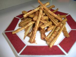 から揚げ粉でゴボウのおつまみ