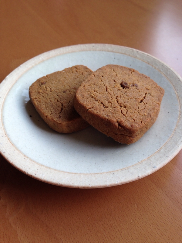 バター不使用♪黒糖きなこクッキー