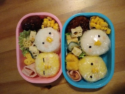 簡単キャラ弁☆カナヘイ　ピスケ（風）のお弁当♪