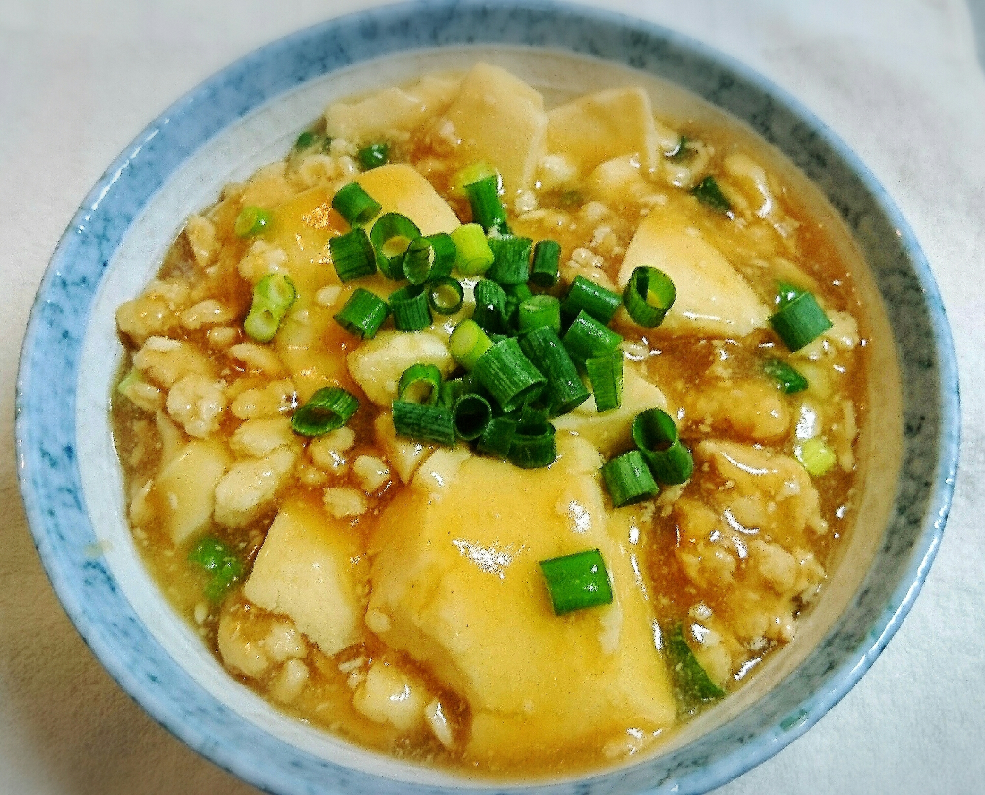 生姜香る♪鶏ミンチと豆腐の餡かけ