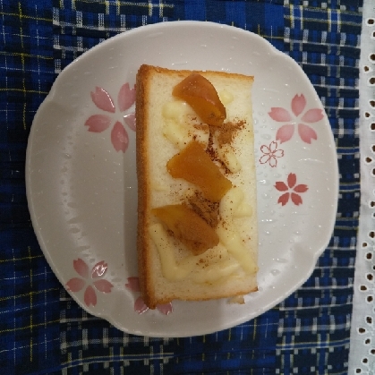 りんごシナモンシュガーオープントースト