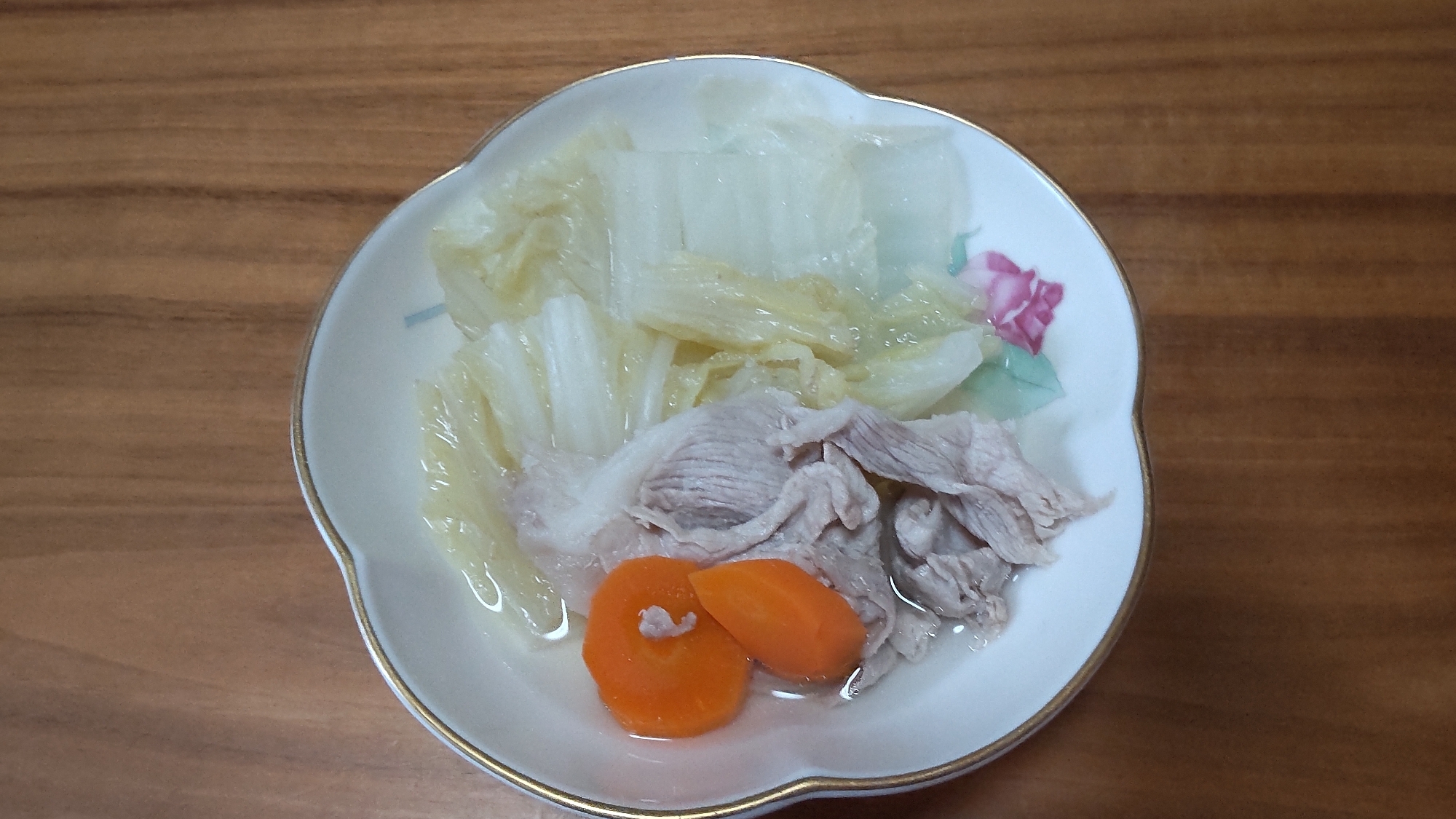 白菜と豚肉の煮物