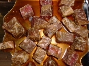 自家製タレで焼く 牛肉のさいころステーキ レシピ 作り方 By Suzhoutomo 楽天レシピ