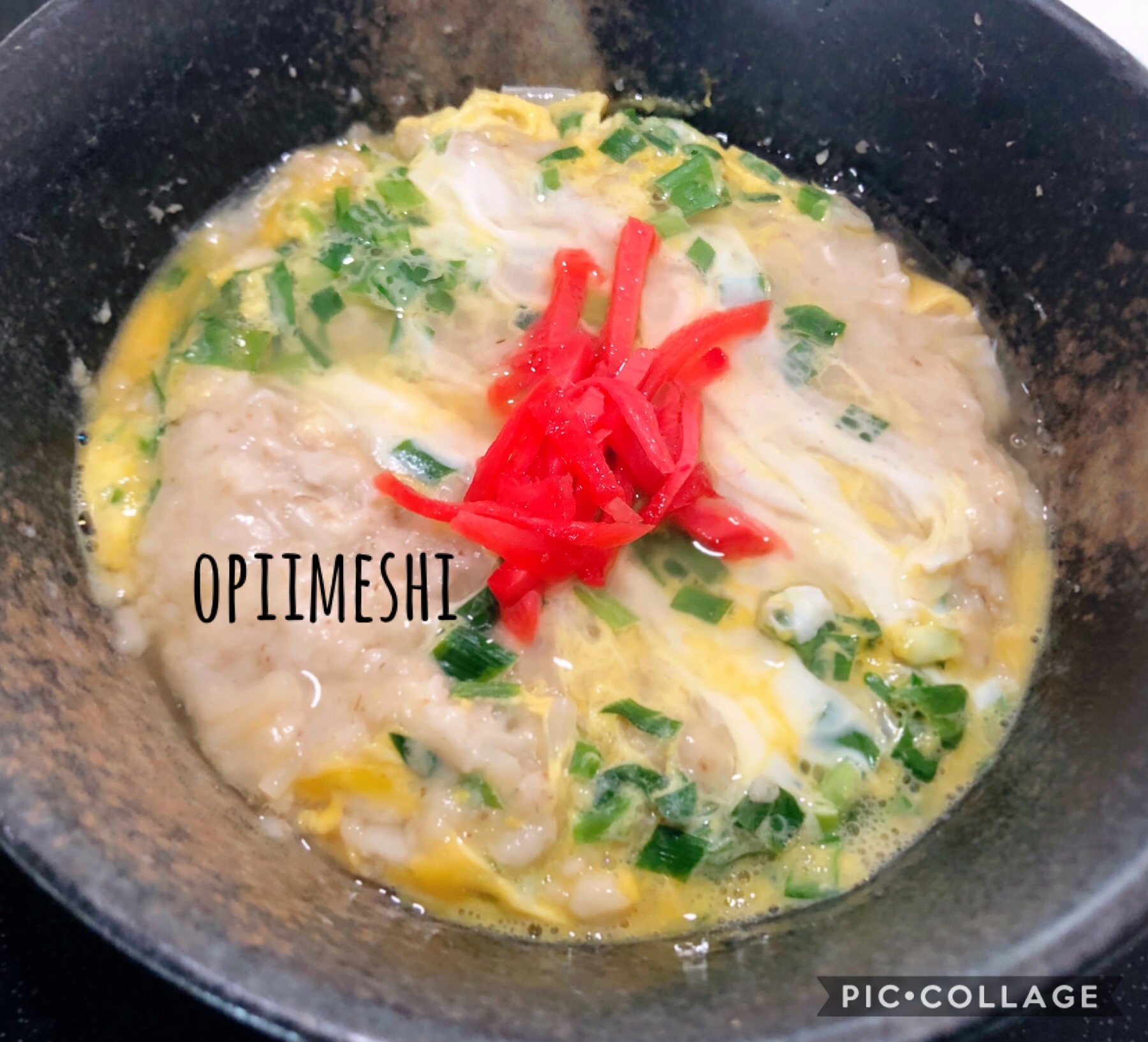 レンジで！オートミールのニラ卵あんかけ丼