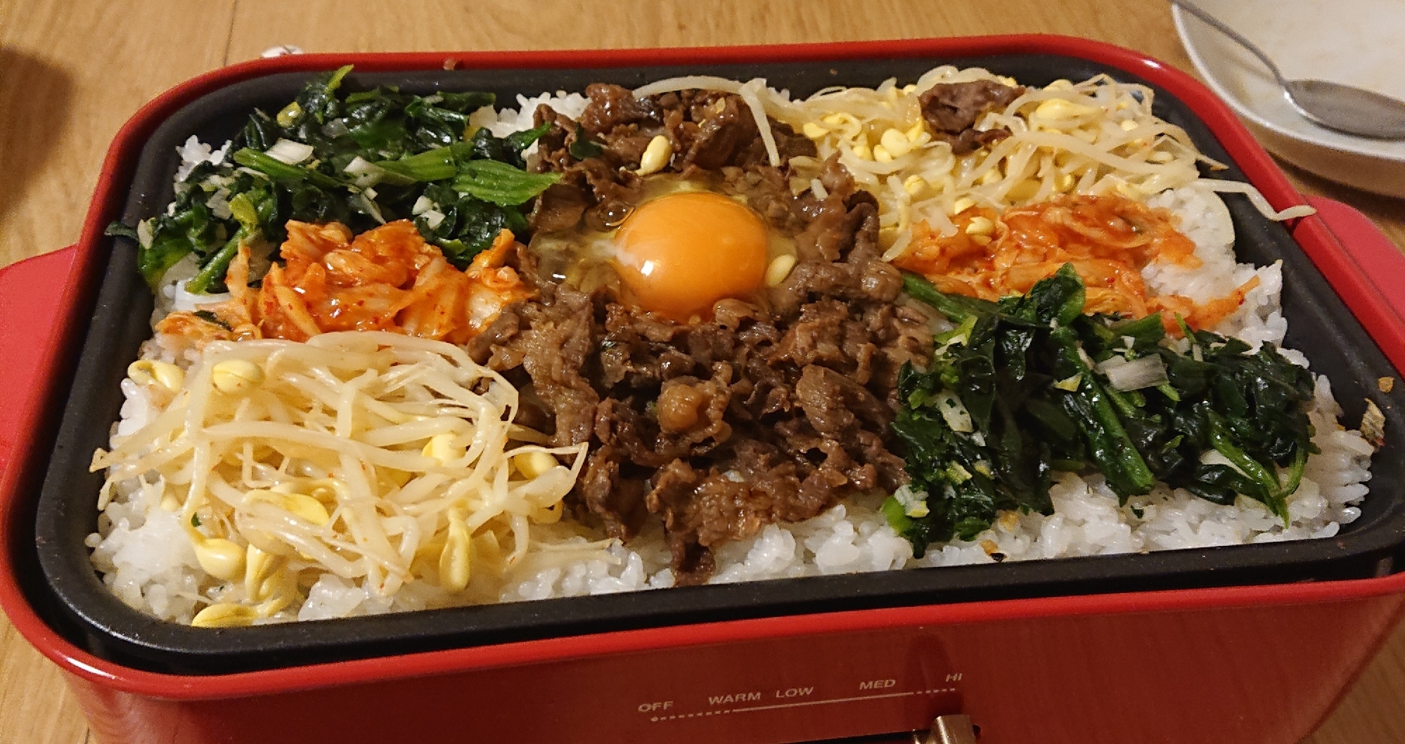 ホットプレートで簡単!ビビンバ