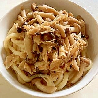 にんにく効いてる きのこたっぷり焼うどん